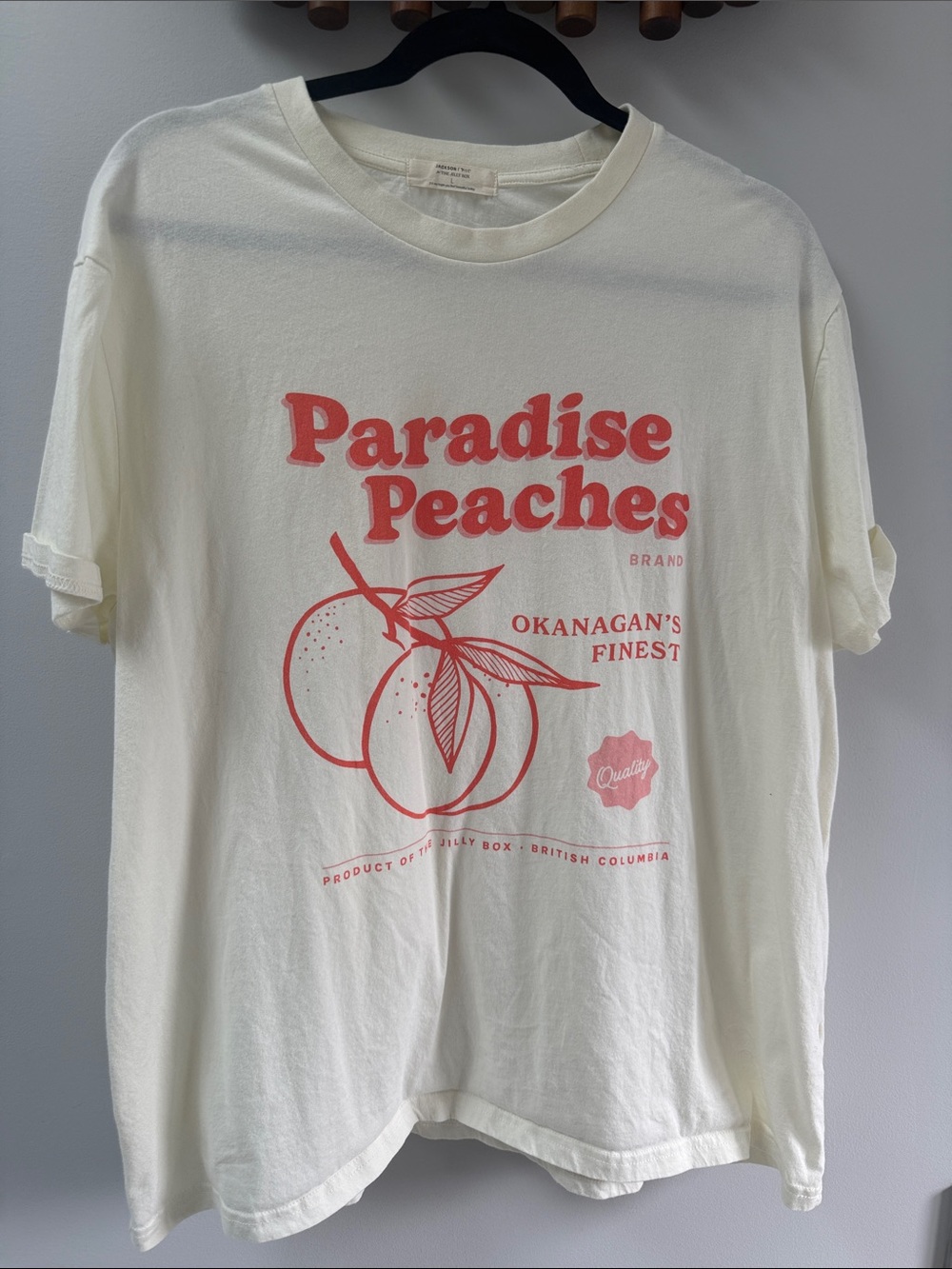 Jilly Box - Jackson Rowe Cream Graphic Tee